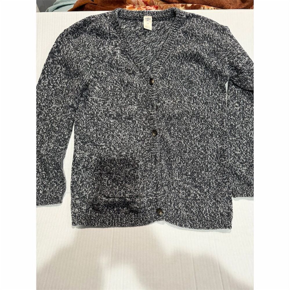 OshKosh B'gosh unisex Marled Knit Cardigan Sweater Size 10 Multicolor